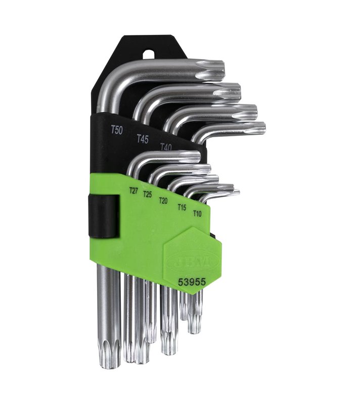 SET DE 9 LLAVES TORX CORTAS