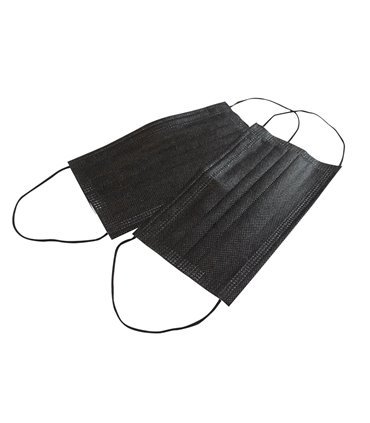 MASCARILLA NEGRA DE PROTECCIÓN INDIVIDUAL HIGIÉNICA (de un solo uso)