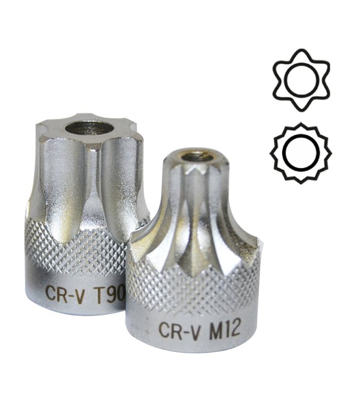    PUNTA DE 1/2"  12 CANTOS INVIOLABLE M12