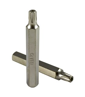    Broca  torx (TX)  de 75mm de largo,  T45 inv