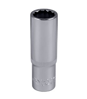 VASO 12 CANTOS 1/2" 75MM LARGO 18MM CROMADO