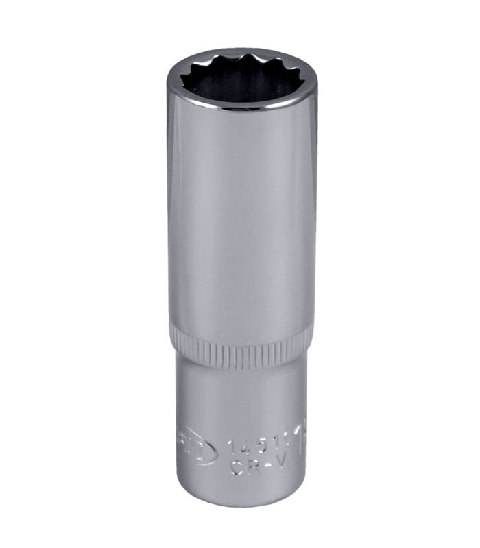 VASO 12 CANTOS 1/2" 75MM LARGO 18MM CROMADO