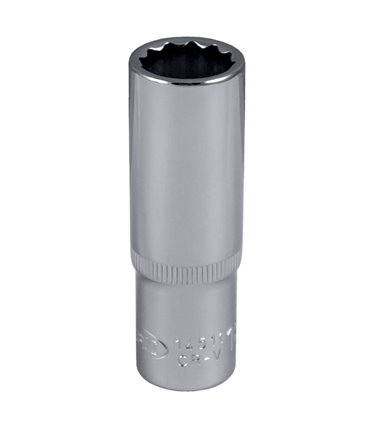 VASO 12 CANTOS 1/2" 75MM LARGO 18MM CROMADO