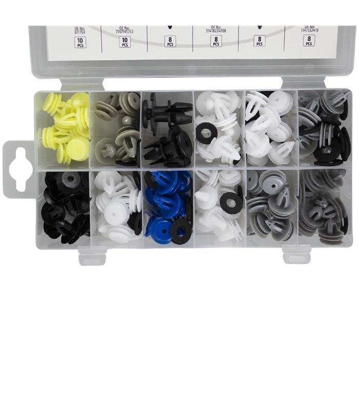 ESTUCHE DE CLIPS BMW MINI 92 PCS PARA PANEL DE PUERTA/MOLDURA