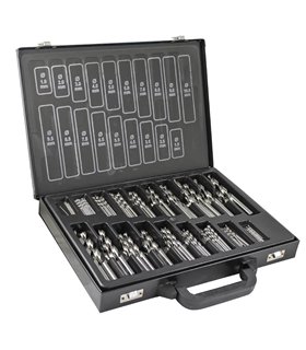 ESTUCHE DE BROCAS HELICOIDALES 1-10MM HSS 4341 