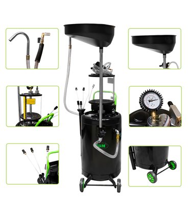 RECOGEDOR DE ACEITE 75L CON SISTEMA DE ASPIRACIÓN