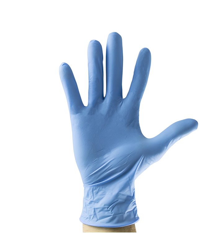 GUANTES AZUL DESECHABLES DE NITRILO TALLA M