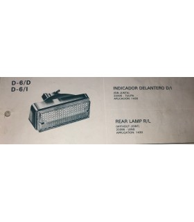 Tulipa D-6/D/I Seat 1430