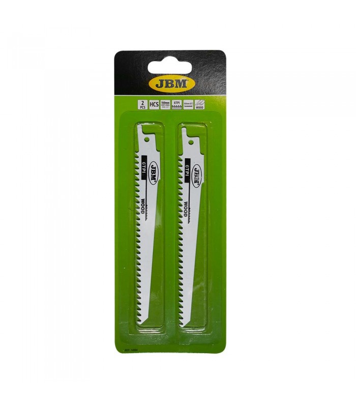 Set De 2 Hojas De Sierra De  Sable 150Mm 6Tpi Para Madera Para Ref. 60019
