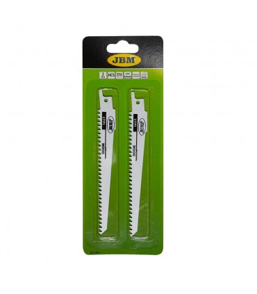 Set De 2 Hojas De Sierra De  Sable 150Mm 6Tpi Para Madera Para Ref. 60019