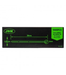 Set De Clavos Brad 38X1.25Mm De Calibre 18 (1000 Pcs)