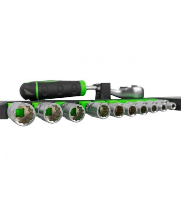 Carraca 72 Dientes Con Vasos Hexagonales 1/4"