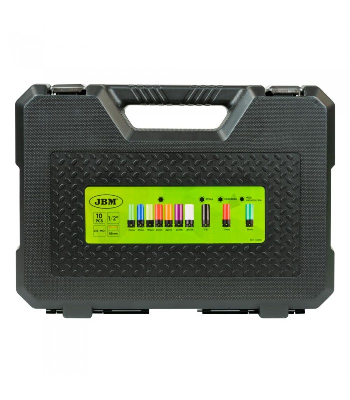 Kit De 10 Vasos Impacto De 1/2" Especial Extracción Ruedas