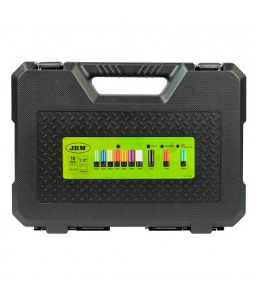 Kit De 10 Vasos Impacto De 1/2" Especial Extracción Ruedas