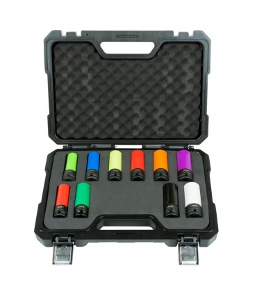 Kit De 10 Vasos Impacto De 1/2" Especial Extracción Ruedas