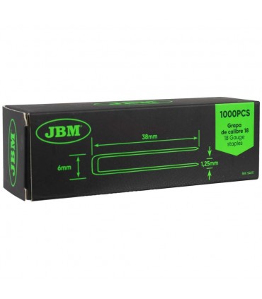 Set De Grapas 25X6Mm De Calibre 18 (1000Pcs)