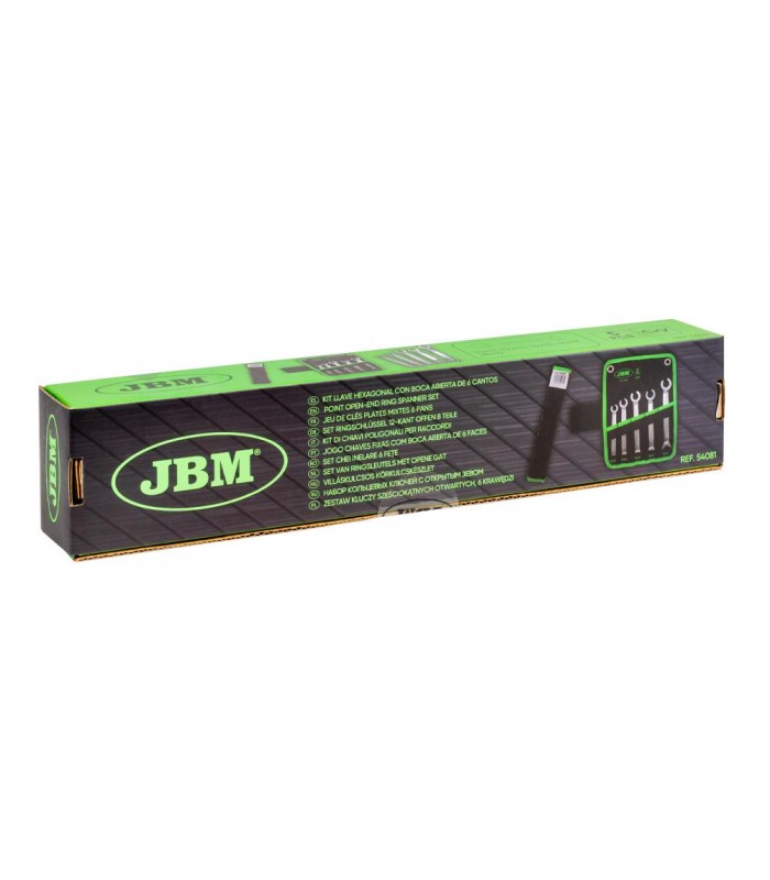 Kit Llave Hexagonal Con Boca Abierta De 6 Cantos