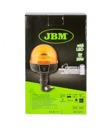 Girofaro Led Recargable Base Flexible