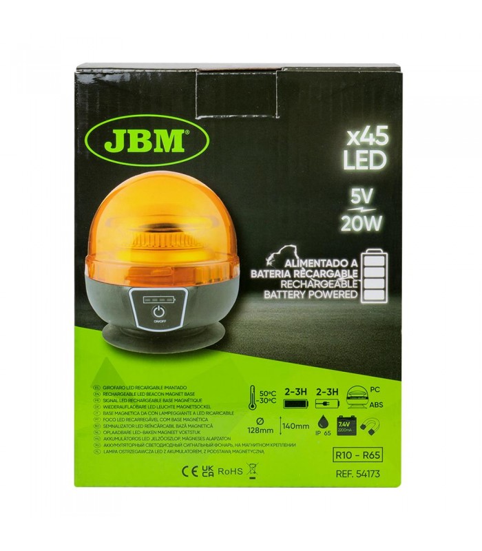 Girofaro Led Recargable Imantado