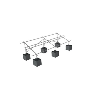 SOPORTE DE PANEL SOLAR PARA BASE DE CEMENTO