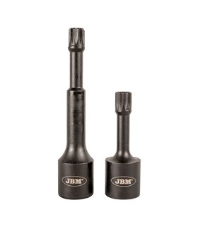 1/2" VASOS DE IMPACTO ESPECIAL PARA TORNILLOS SPLINE (XZN) 2/PCS