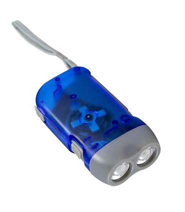 LINTERNA DE DINAMO DE 2 LEDS - ANONIMA