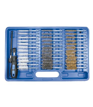 ESTUCHE CON 38 CEPILLOS METÁLICOS / PLÁSTICOS - ANONIMO