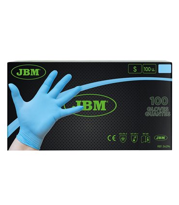 GUANTES AZUL DESECHABLES DE NITRILO TALLA S 3,5MIL