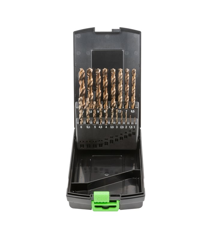 ESTUCHE DE BROCAS HELICOIDALES 1-10MM COBALTO