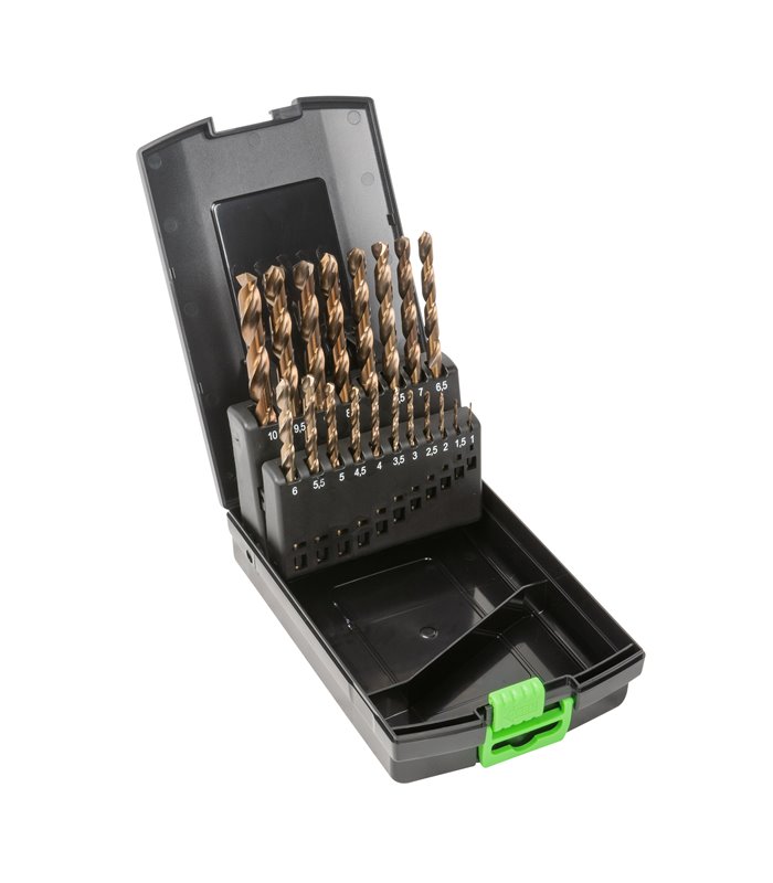 ESTUCHE DE BROCAS HELICOIDALES 1-10MM COBALTO