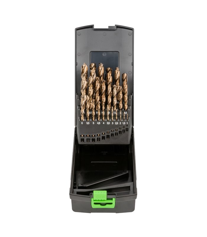 ESTUCHE DE BROCAS HELICOIDALES 1-13MM COBALTO