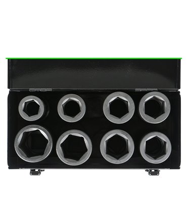 SET DE 8 VASOS DE IMPACTO DE 1" LARGOS
