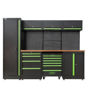CONJUNTO DE MUEBLES MODULARES PARA TALLER (18 PCS)