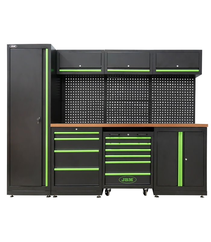 CONJUNTO DE MUEBLES MODULARES PARA TALLER (18 PCS)