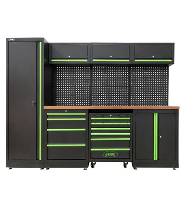 CONJUNTO DE MUEBLES MODULARES PARA TALLER (18 PCS)