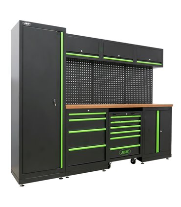 CONJUNTO DE MUEBLES MODULARES PARA TALLER (18 PCS)