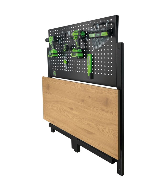 MESA DE TRABAJO PLEGABLE CON PANEL FRONTAL