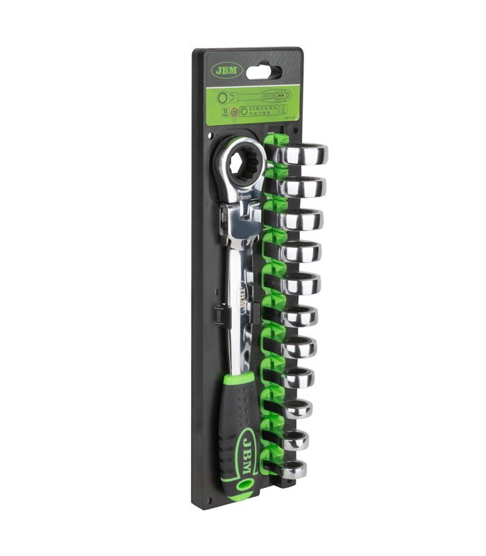 LLAVE CON TRINQUETE CON CABEZAL INTERCAMBIABLE 12 PCS