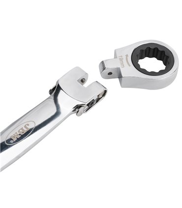LLAVE CON TRINQUETE CON CABEZAL INTERCAMBIABLE 12 PCS