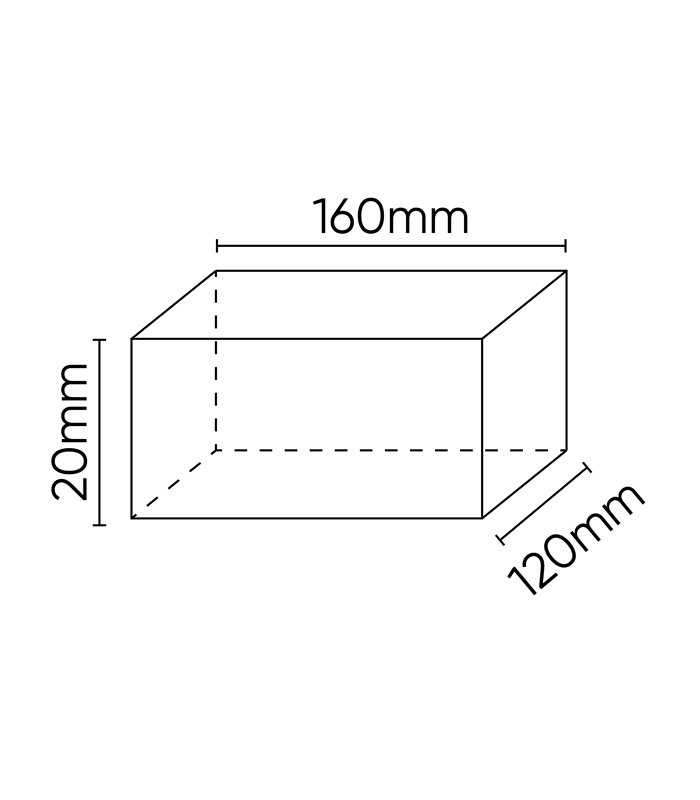 TACO DE GOMA PARA ELEVADOR 160X120X20MM