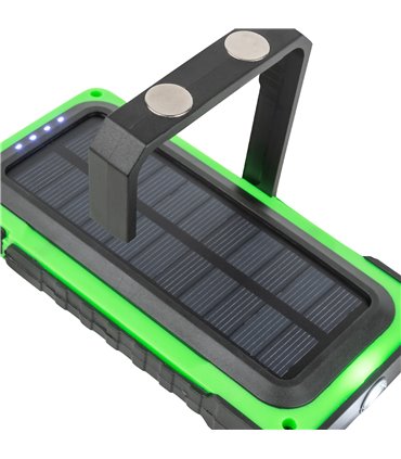 FARO DE TRABAJO COB RECARGABLE CON ENERGÍA SOLAR 
