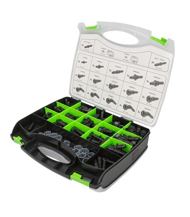 ESTUCHE DE CONECTORES Y TUBOS PARA COMBUSTIBLE 95 PCS