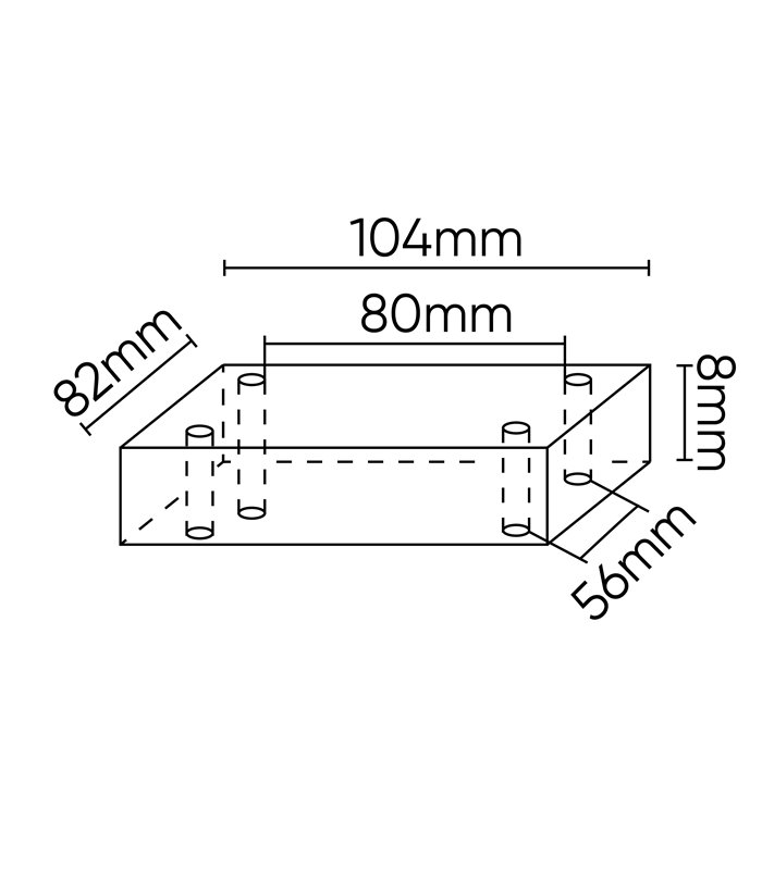 TACO DE GOMA PARA ELEVADOR ROTARY 104X82MM
