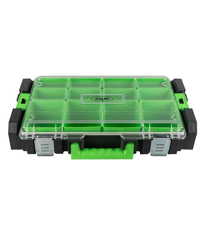CAJA PARA HERRAMIENTAS APILABLE CON 12 COMPARTIMENTOS