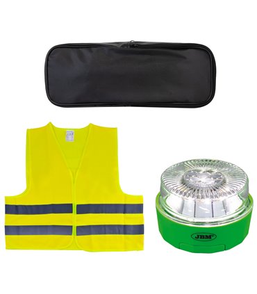 KIT DE EMERGENCIA (BALIZA Y CHALECO)