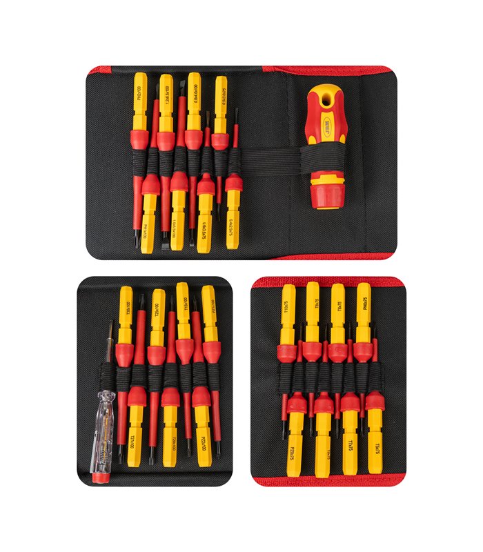 JUEGO DE DESTORNILLADORES INTERCAMBIABLES AISLADOS 25 PCS