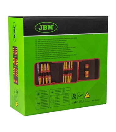 JUEGO DE DESTORNILLADORES INTERCAMBIABLES AISLADOS 25 PCS
