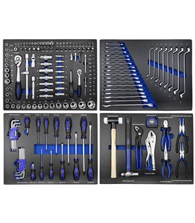SET DE 4 MODULOS EVA CARBONO PARA CARRO DE HERRAMIENTAS - AZUL