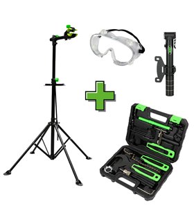 SOPORTE DE REPARACIÓN DE BICICLETAS + 54170 + 53785 + 54073