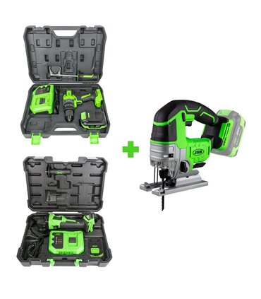 60047C TALADRO PERCUTOR + 60049C AMOLADORA ANGULAR + 60010 DE REGALO